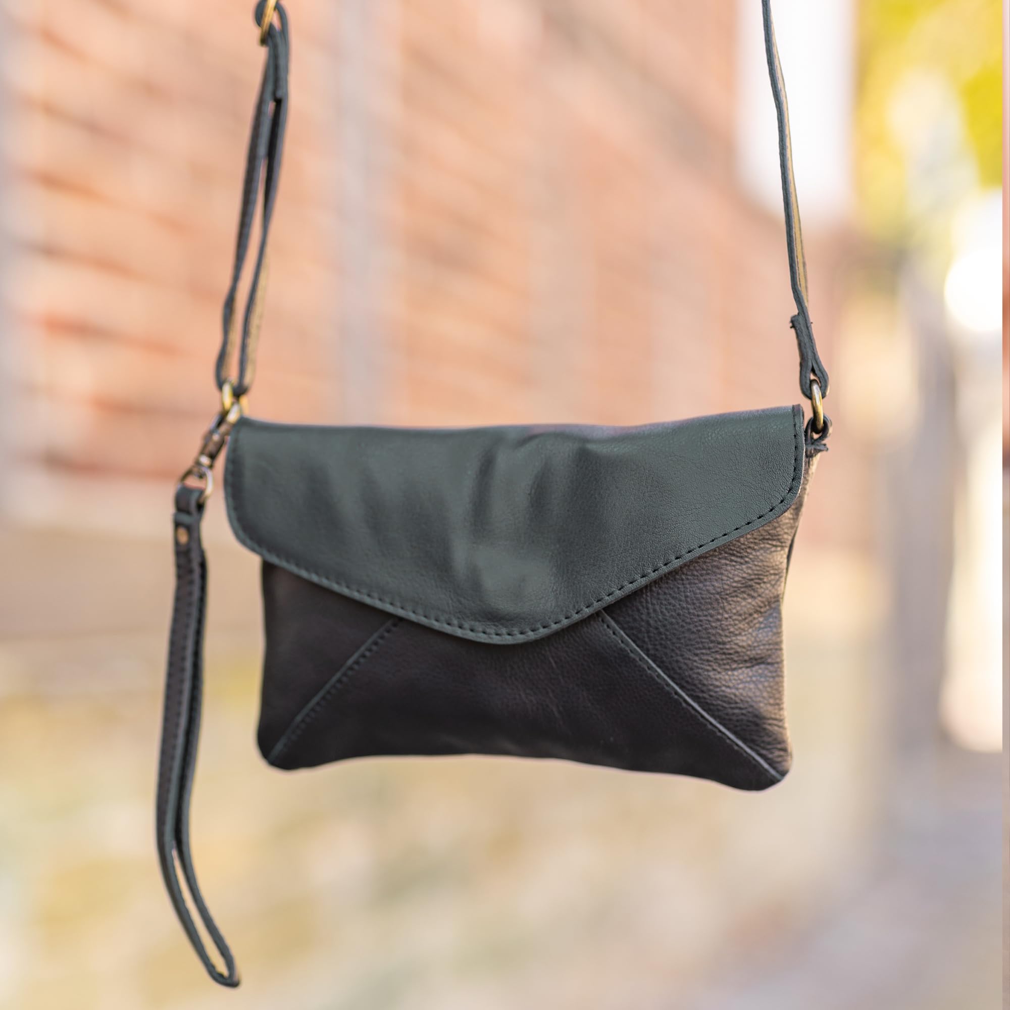 Bolso Bandolera Gusti Cuero Studio Karisma Bolso de Mano Mujer Negro GL_2H83-48-6
