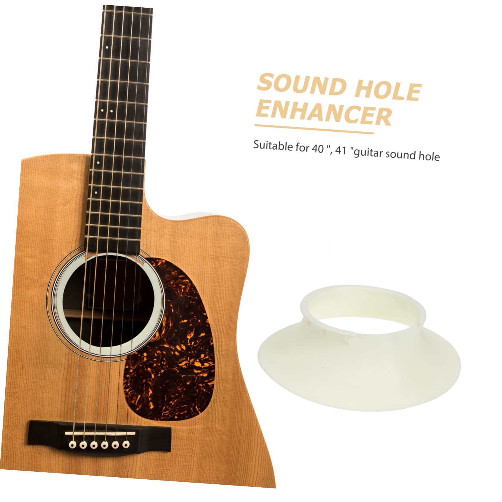 BESTonZON 2piezas Sonido Profundo Intensificador De Tono Para Guitarra Acústica Aumenta La Proyección y Belleza Del Sonido Fácil Instalación Guitarras
