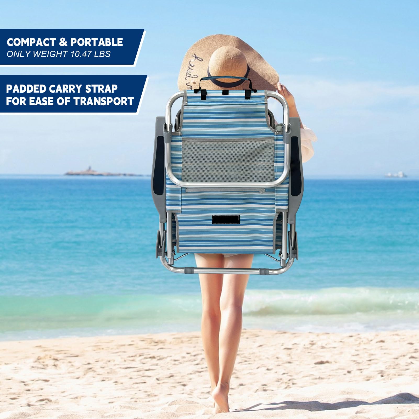 Activité-chaise De Plage Pliable Chaise De Plage Portable En Alliage D