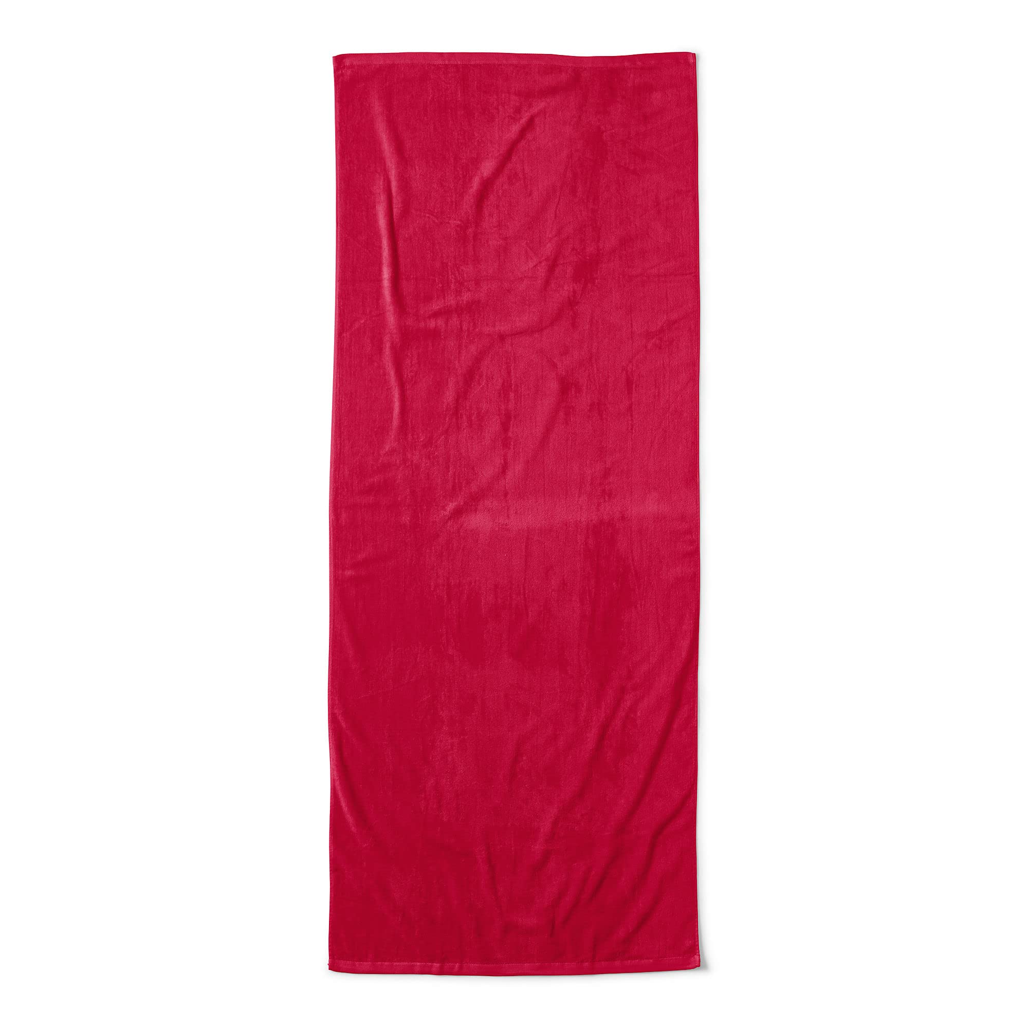 Lands' End Solid Beach Towel Rich Red 30