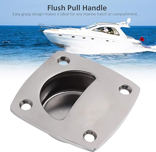 Miniatura 9 de Mango rectangular, mango de elevación a ras marino, instalación fácil y rápida para cubierta de lancha para yates y barcos de pesca