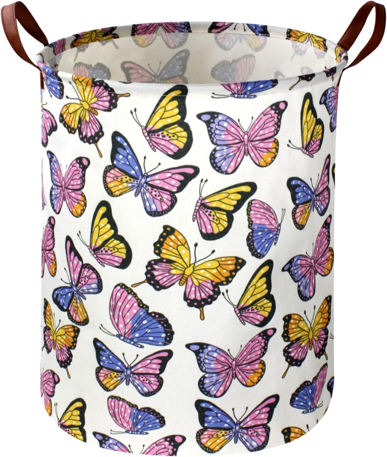 Sanjiaofen Kids Laundry Hamper,Girls Hamper, Butterfly