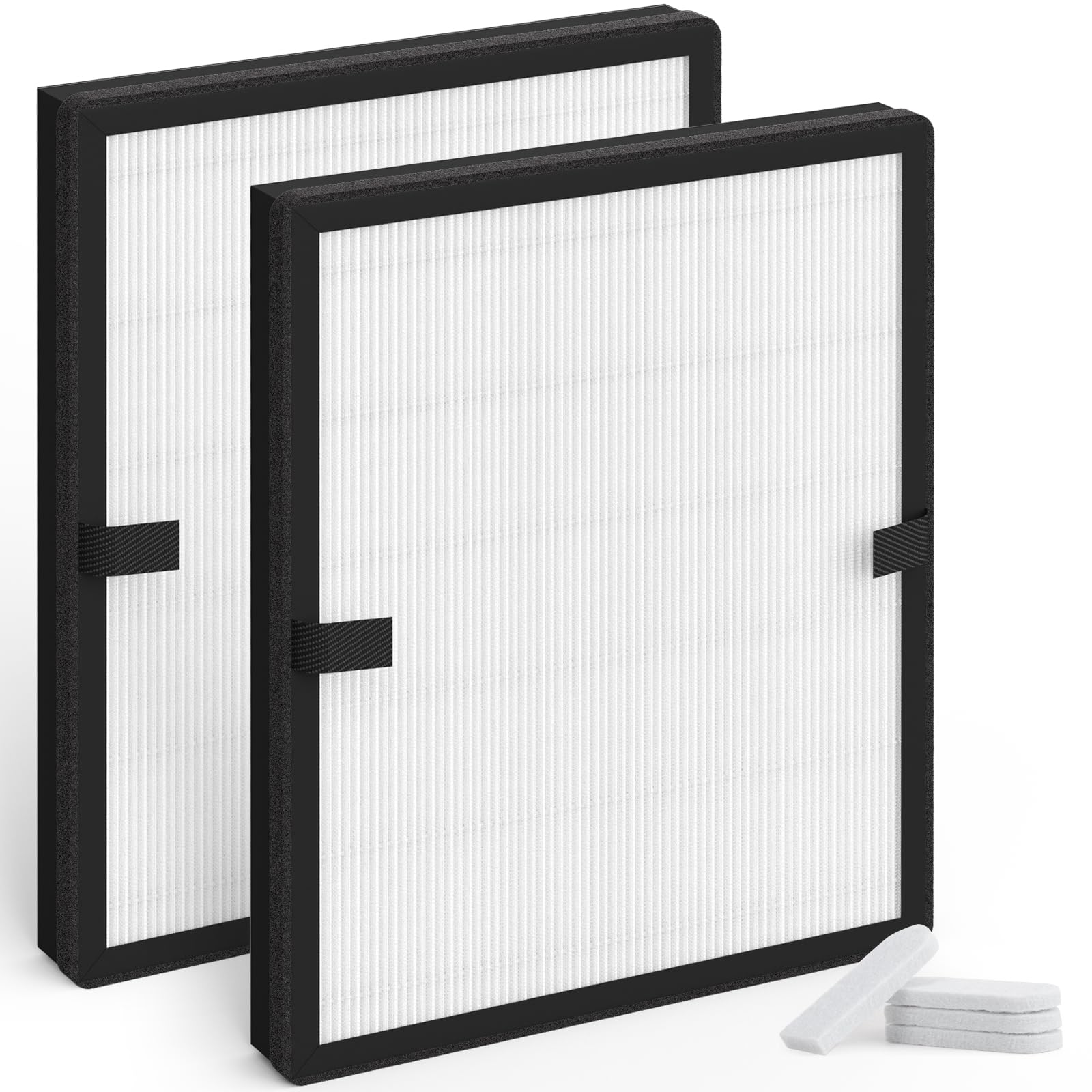 2-Pack E-200 Replacement Filter Compatible with Lunino E-200 Purifier, 3-in-1 Filtration, with Aromatherapy Tablets