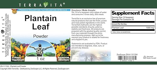 Miniatura 4 de Polvo de hoja de plátano (1 oz, ZIN 511394) - Paquete de 3