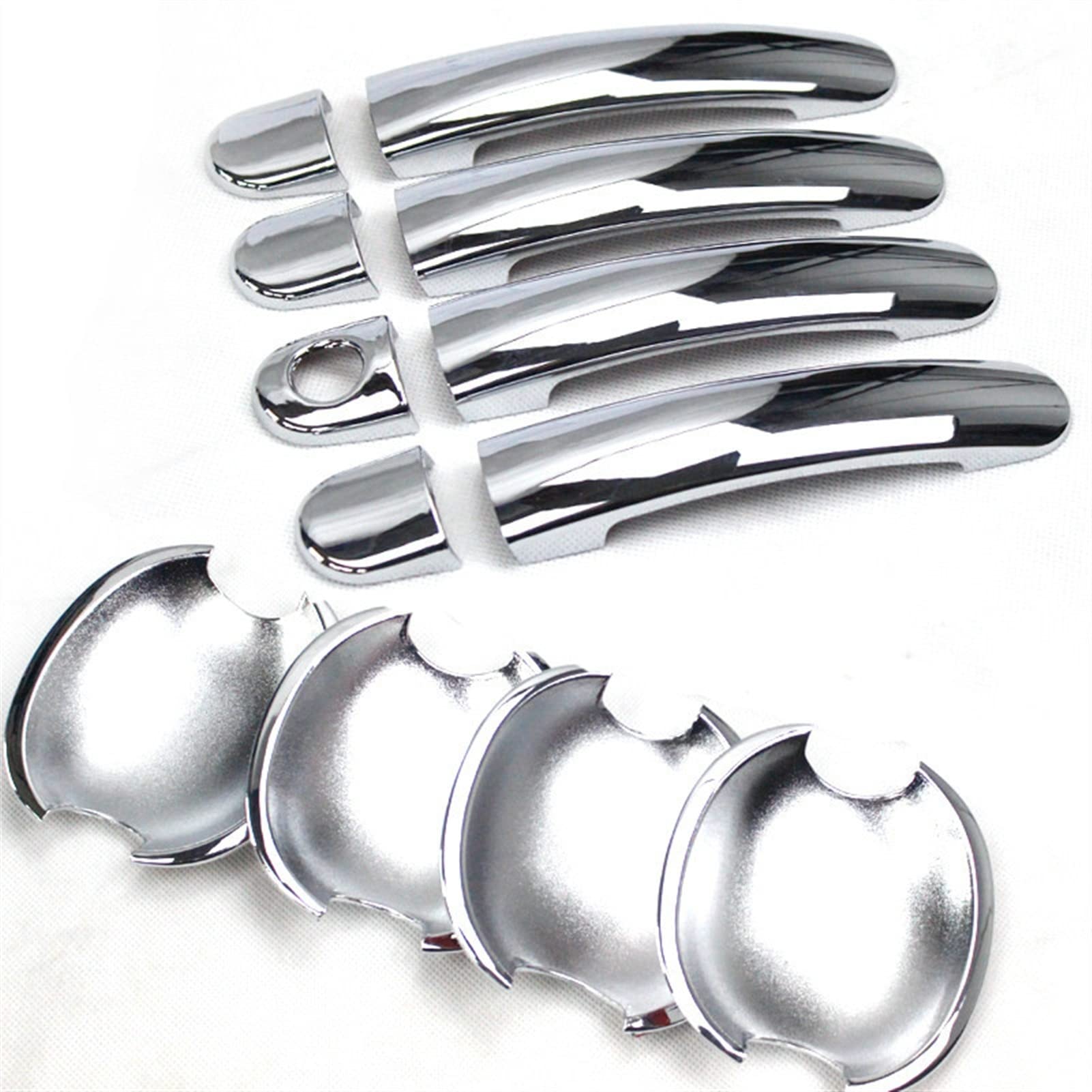 Fahbstr 3 Exterior Door Handle Cover For Jetta 2012-2015 Abs Chrome Car Side Door Handle Cover Cup Bowl Trim Sticker(3)
