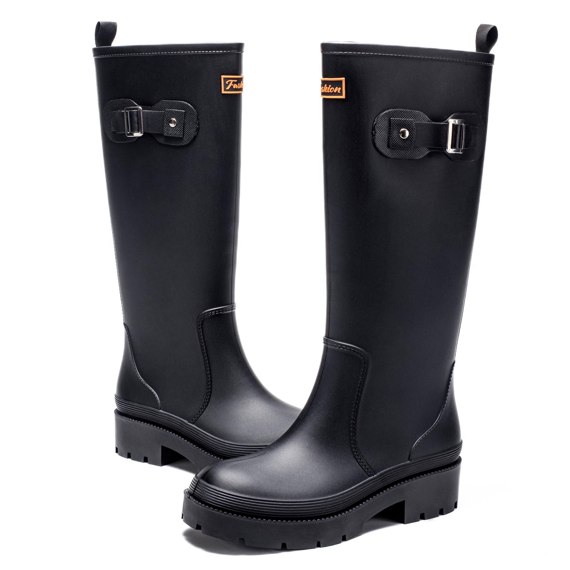 AONETIGER Gummistiefel Damen Hoch Wasserdicht Regenstiefel 36-41EU