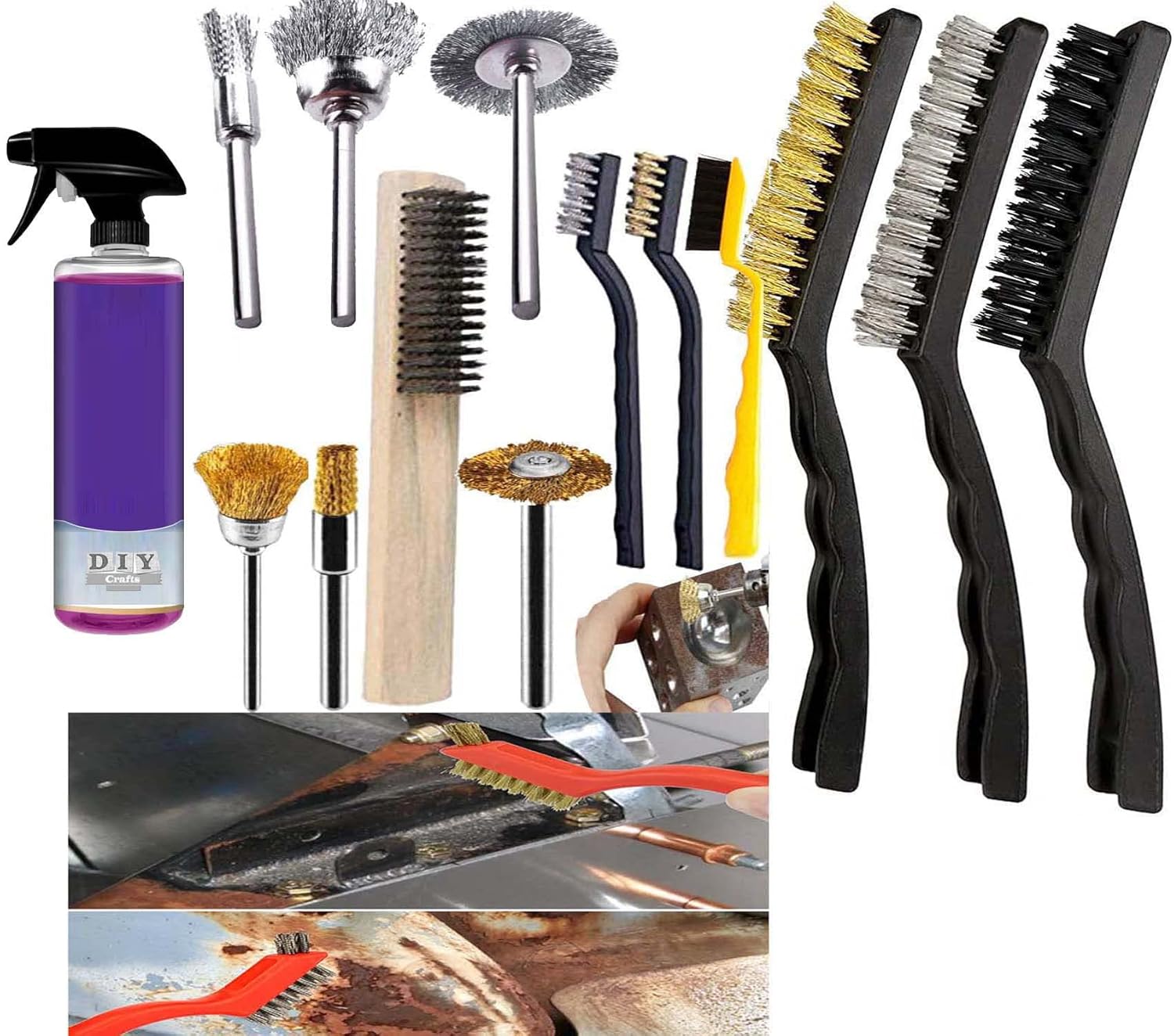 DIY Crafts Carborator Engine Cleaning Kit, 17x 39" inch 6X Mini Wire