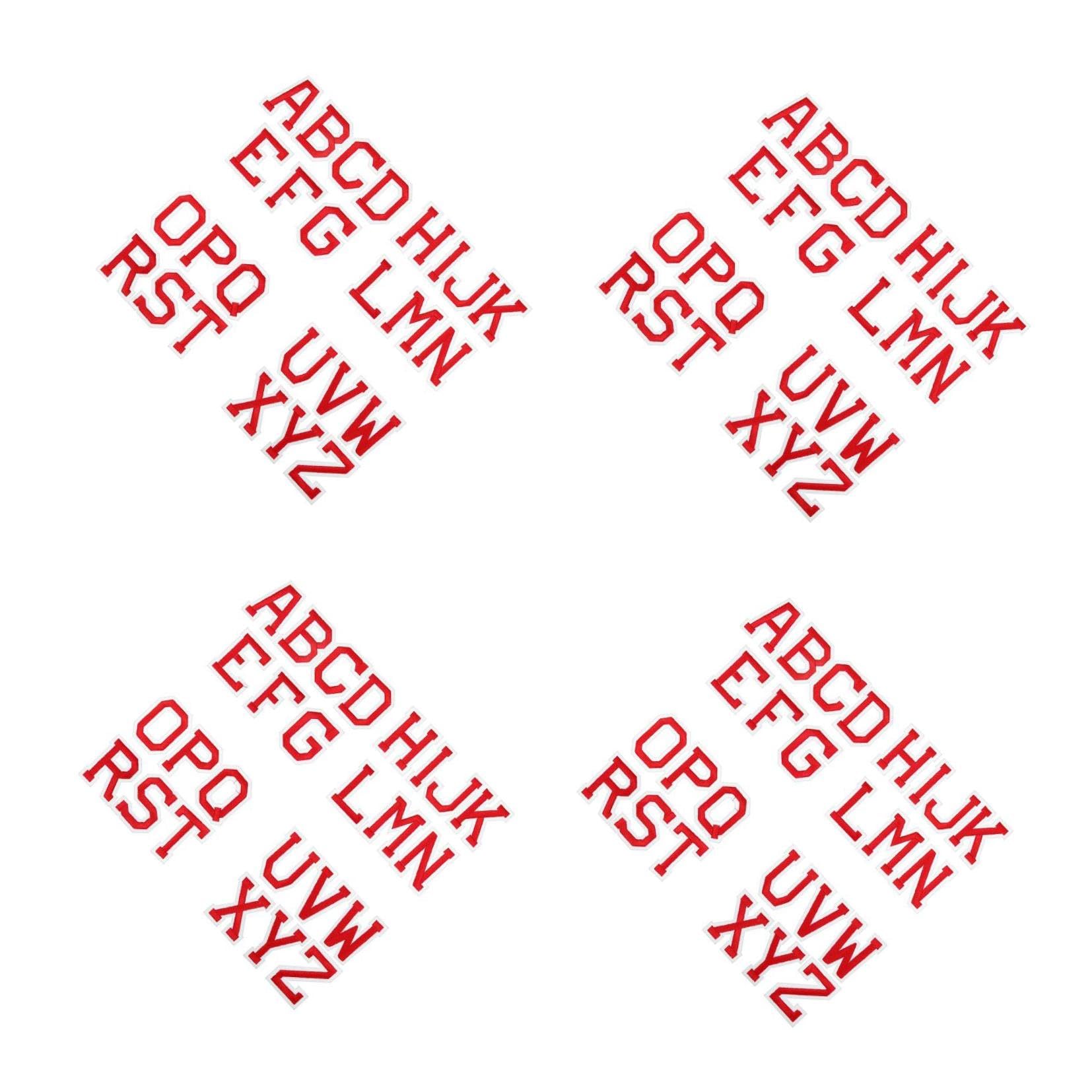 104pezzi Toppe Termoadesive Decorative Lettere Per Abbigliamento Da Adesivi Creativi Per Tessuti Facili Da Applicare Shirt Giacche e Maglioni