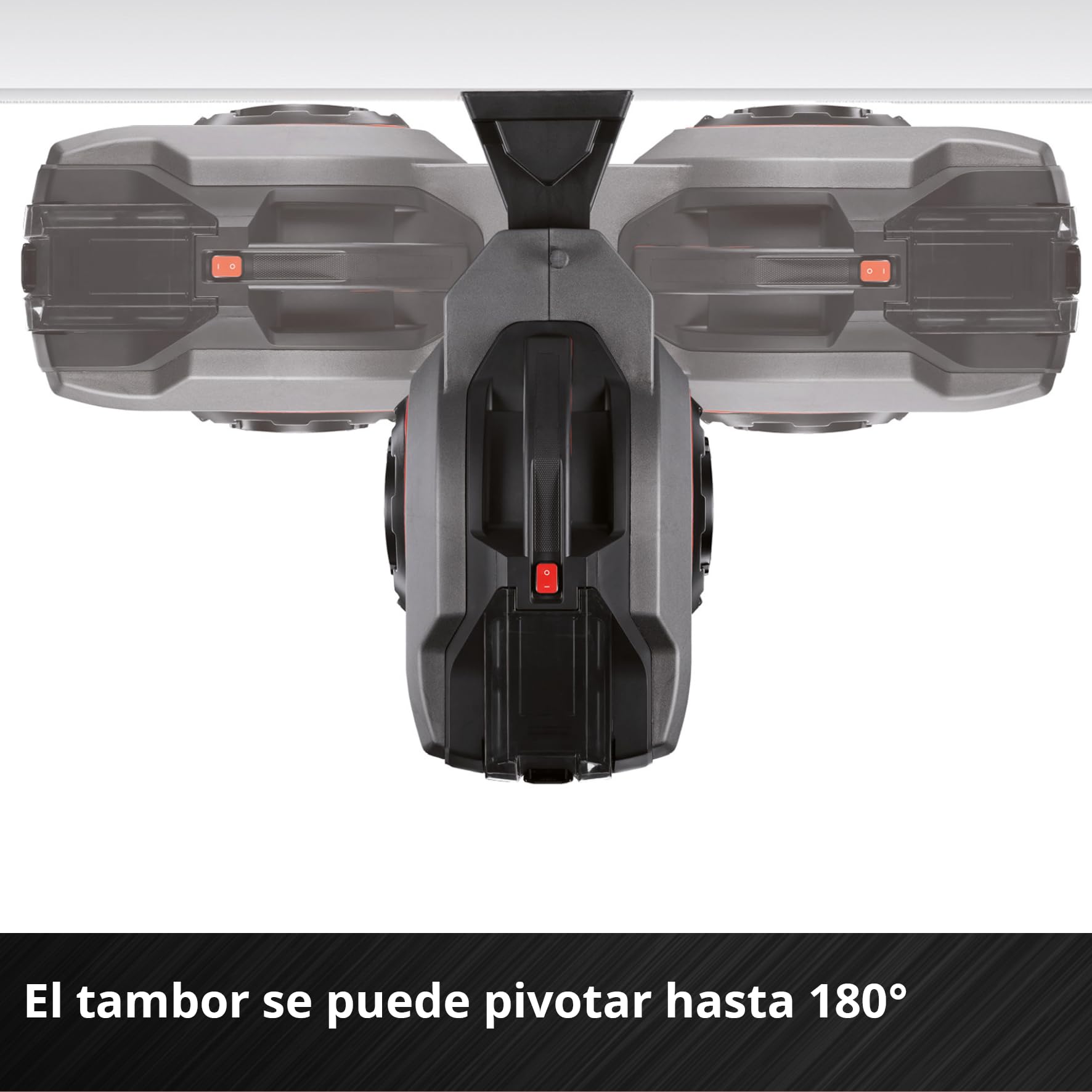 Einhell Tambor de manguera con batería GE-HR 18/30-1 Li-Solo Power X-Change (18 V, enrollado automático de manguera, pivotable hasta 180°, manguera y rociador de jardín de 30 m, sin batería)