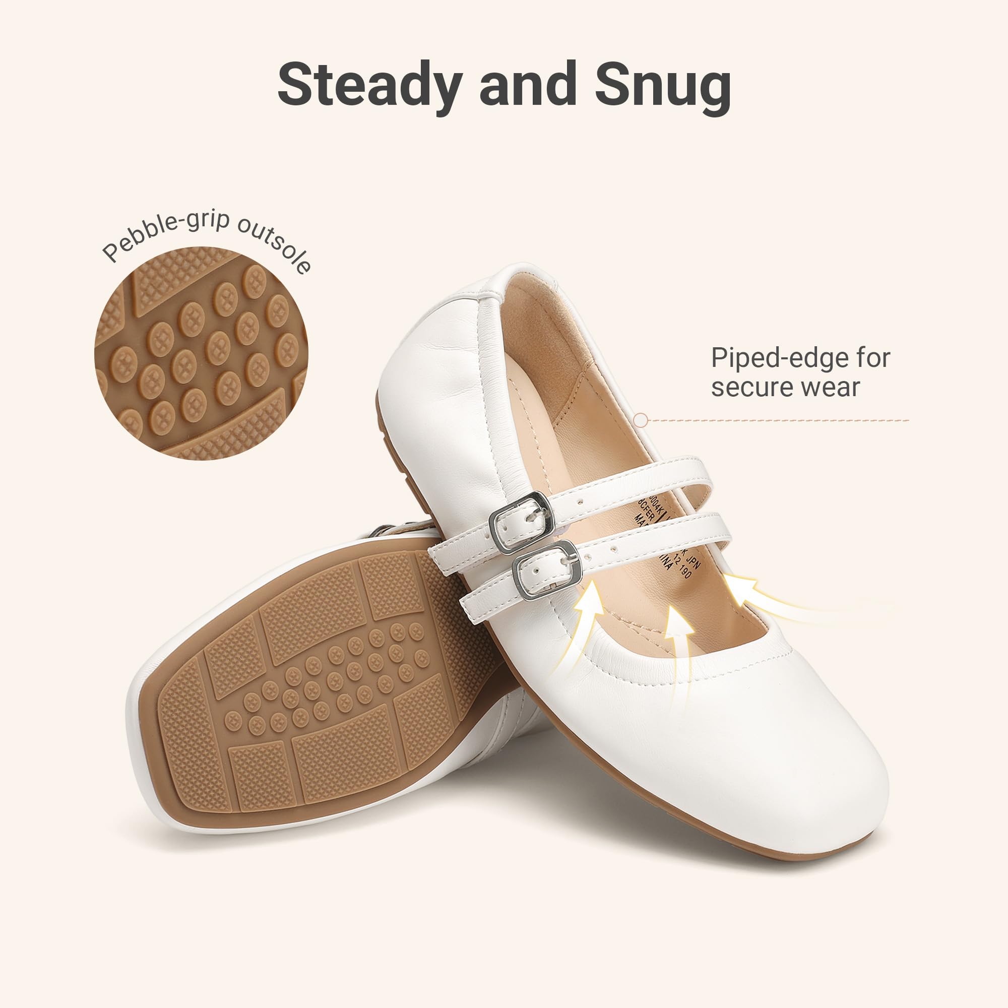 DREAM PAIRS Zapatos de vestir para niñas, zapatos de ballet Mary Jane para bodas y fiestas — view 5