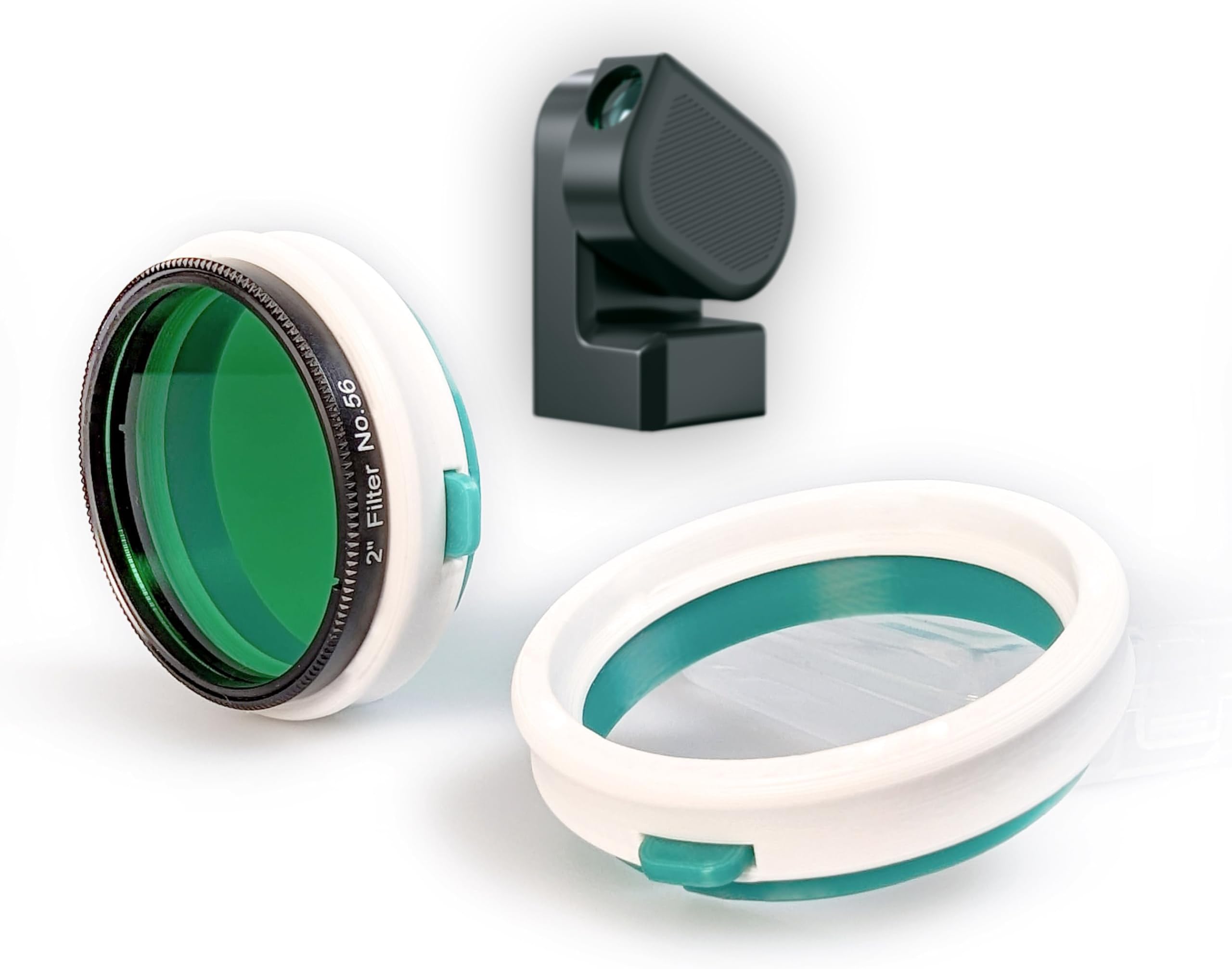 2X Set - 2" Optical Filter Adapter Compatible with Seestar S50 - M48x0.75 Deep Sky Filter Holder Ring