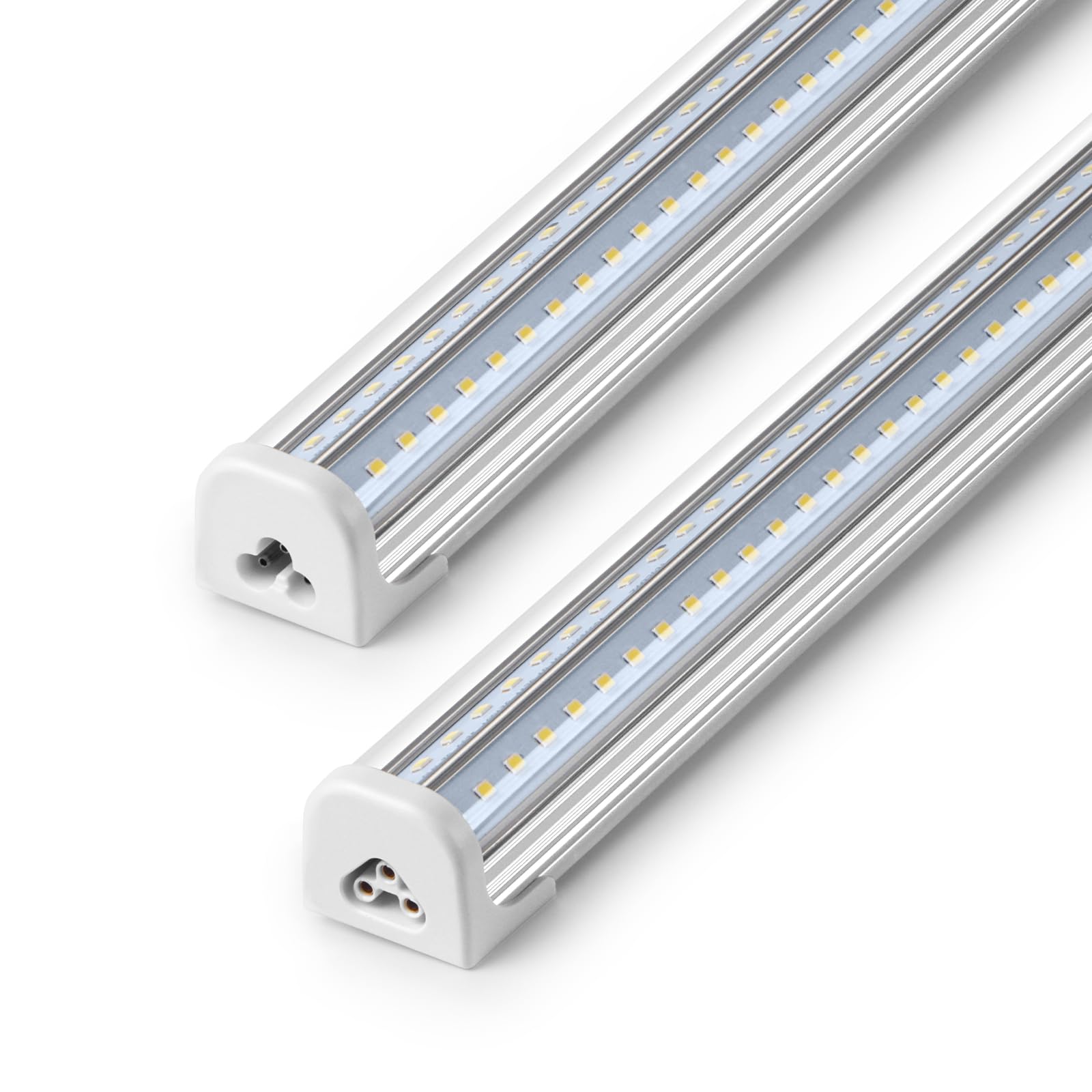 Barrina T8 LED Shop Lights 4FT, 50W 7000LM 5000K, ETL Listed, 2 Packs