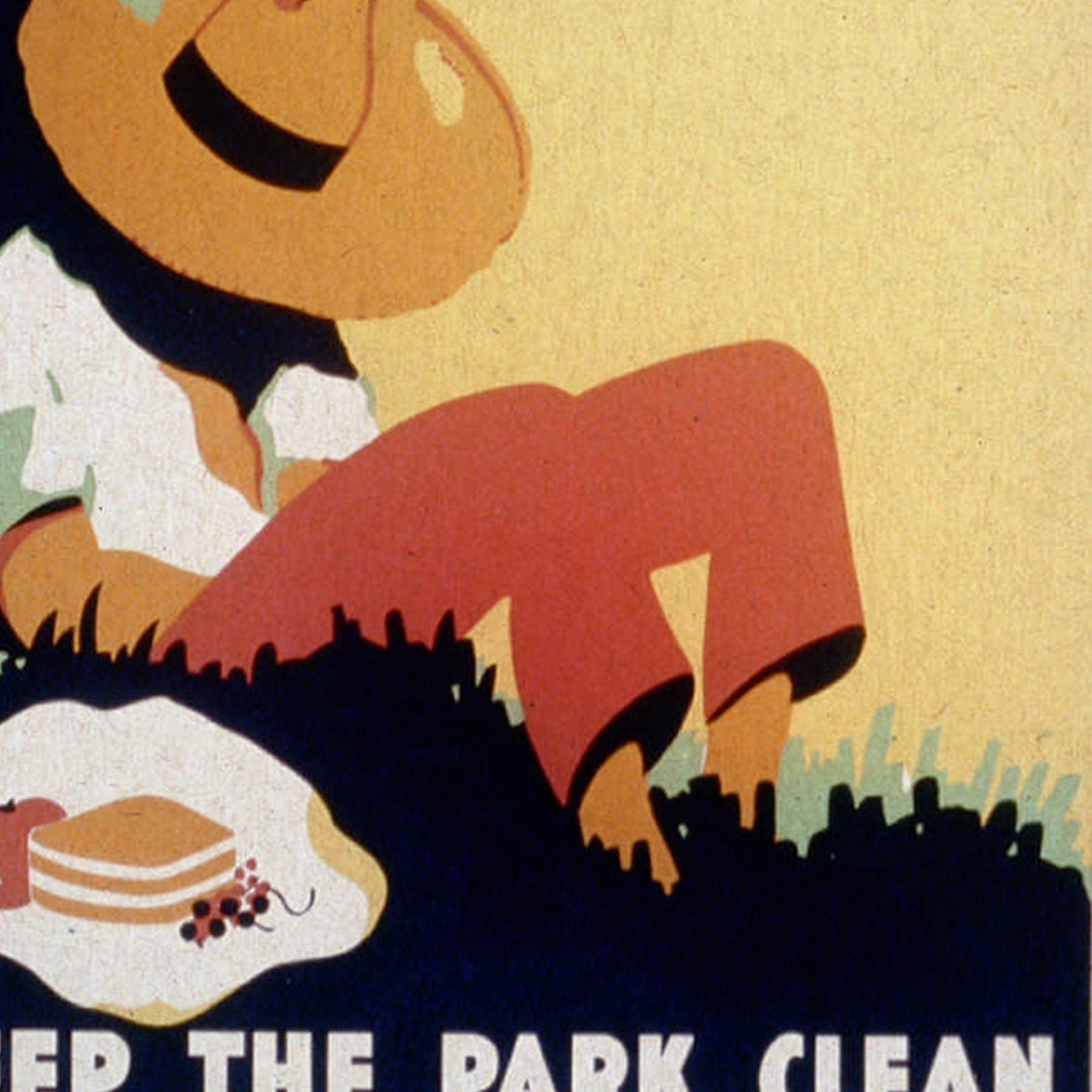 Vintage Poster Nacnic. Vintage Poster Clean your park. "A4 Size - Image 4