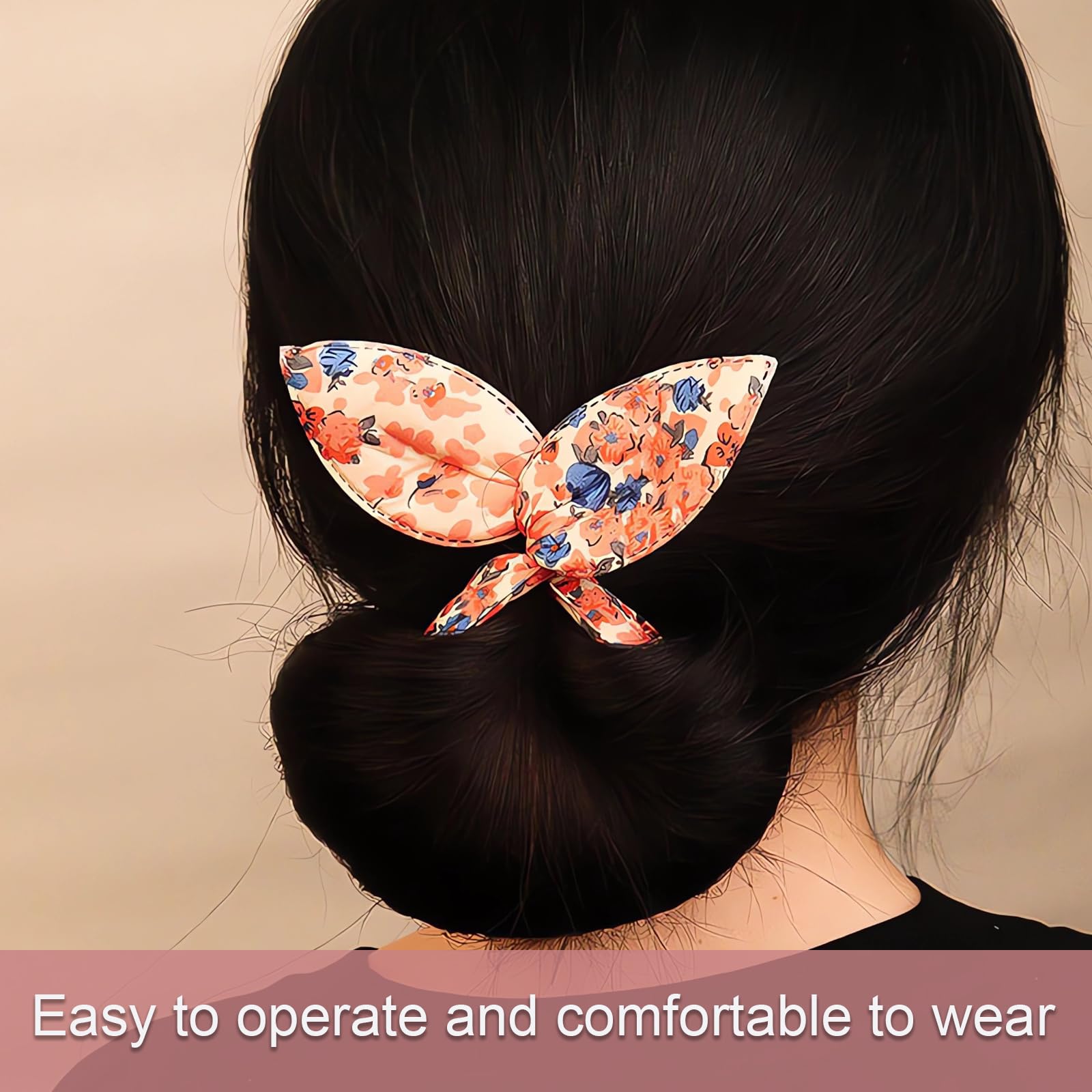6 Pezzi Chignon per Ciambella Hair Bun Maker Accessori per Capelli Riutilizzabile Spugna Schiuma Hair Styling Tools Francese Twist Bigodino Strumento Clip Panino Abile per Ragazzeper Donna