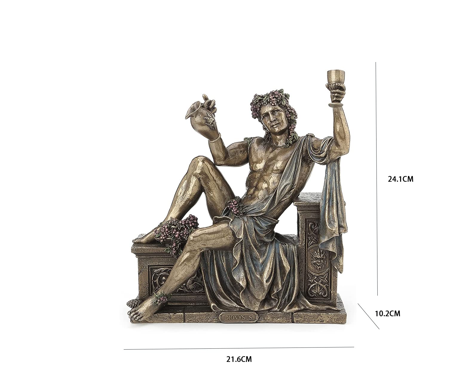 【ロイヒマン様】専用 ローマ神話　バックスの像 55cm ディオニューソス ロイヒマン様】専用 ローマ神話 バックスの像 55cm ディオニューソス