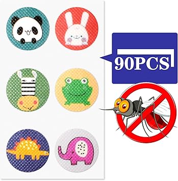BuggyBands 90 Pack Mosquito Repellent Patch Stickers - Animal