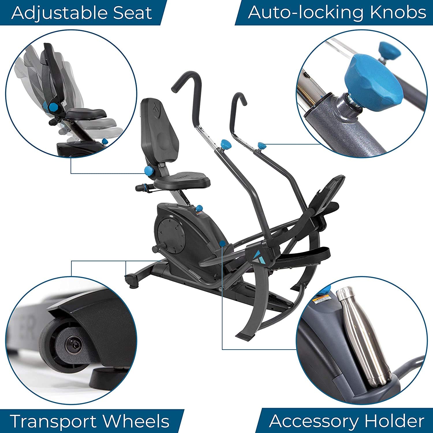 14. The Teeter FreeStep – Recumbent Cross Trainer