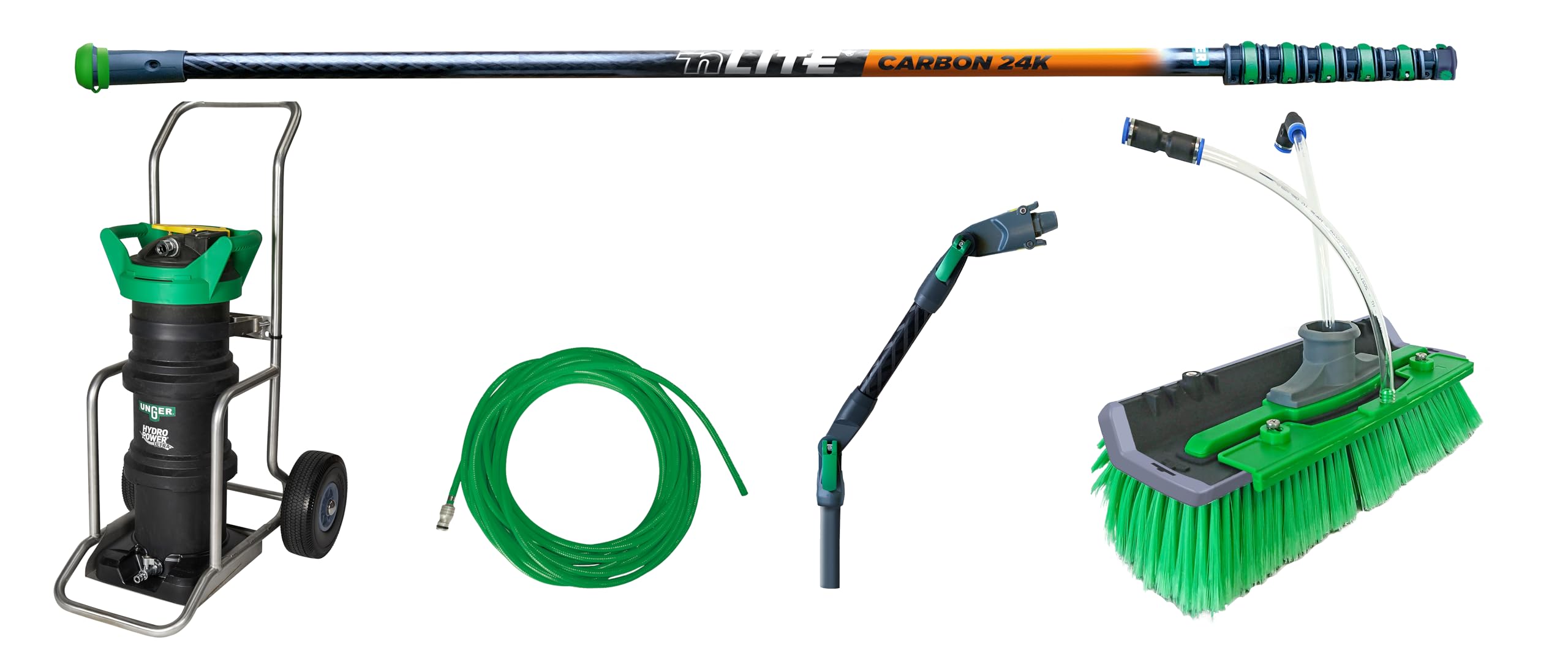UNGER HydroPower Ultra LC - Fortgeschrittenen-Set Carbon 24K 8,6m