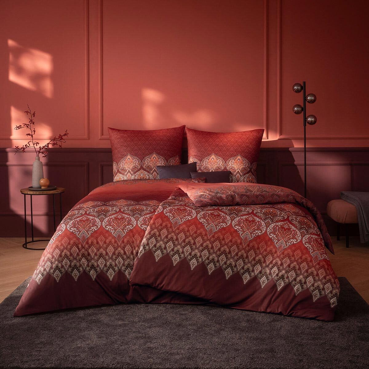 ESTELLA Mako Interlock Jersey Bettwäsche Sophia Burgund