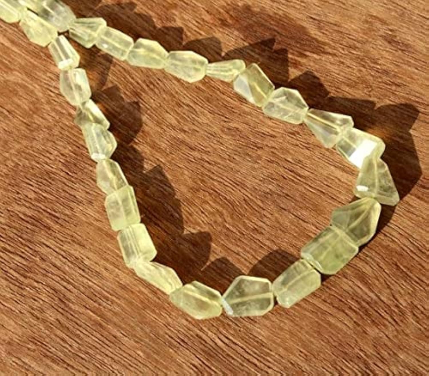 Perles préhnite naturelle facettée LKBEADS contre les bijoux ternes sans relief