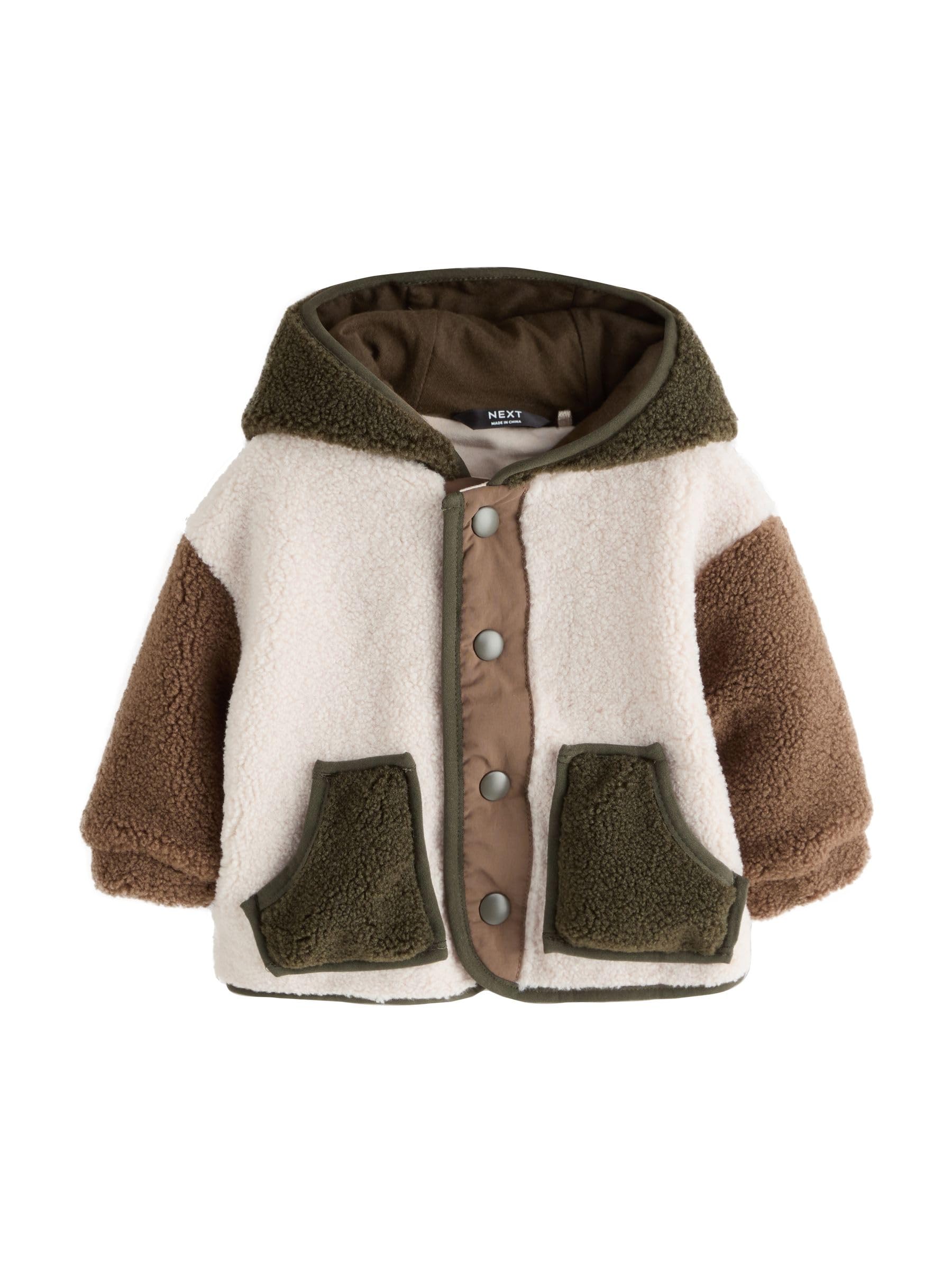 NEXT Jungen Fleece-Kapuzenjacke mit Reißverschluss 62-122