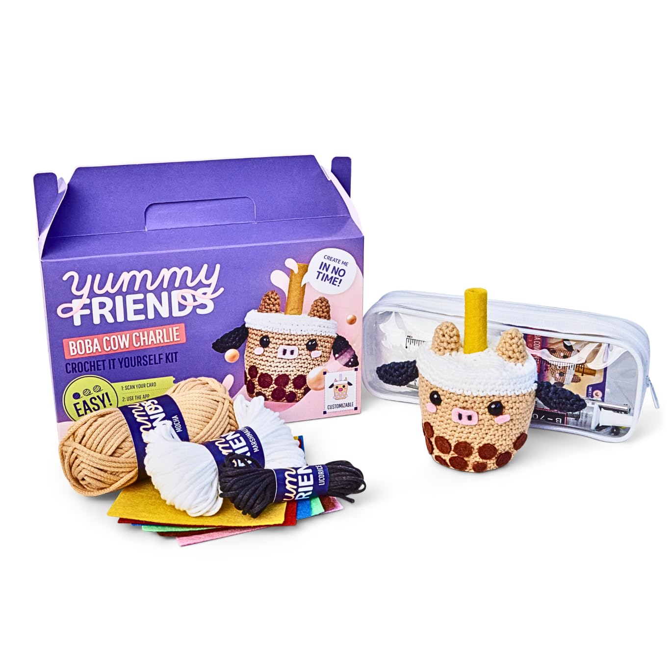 Amazon.com: Yummy Friends by Lion Brand and Ribblr Yarn Kit