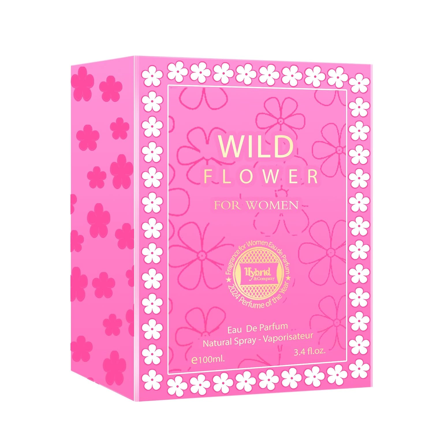 Hybrid & Company Women Wild Flower Eau De Parfum Vaporisateur Natural Spray 3.4 Fl Oz - Image 4