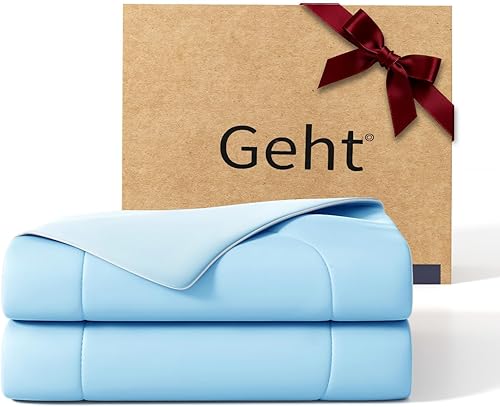 Vista 9 de Edredón refrescante, manta refrescante para personas que duermen con calor y sudores nocturnos, manta ligera y transpirable de doble cara, edredón