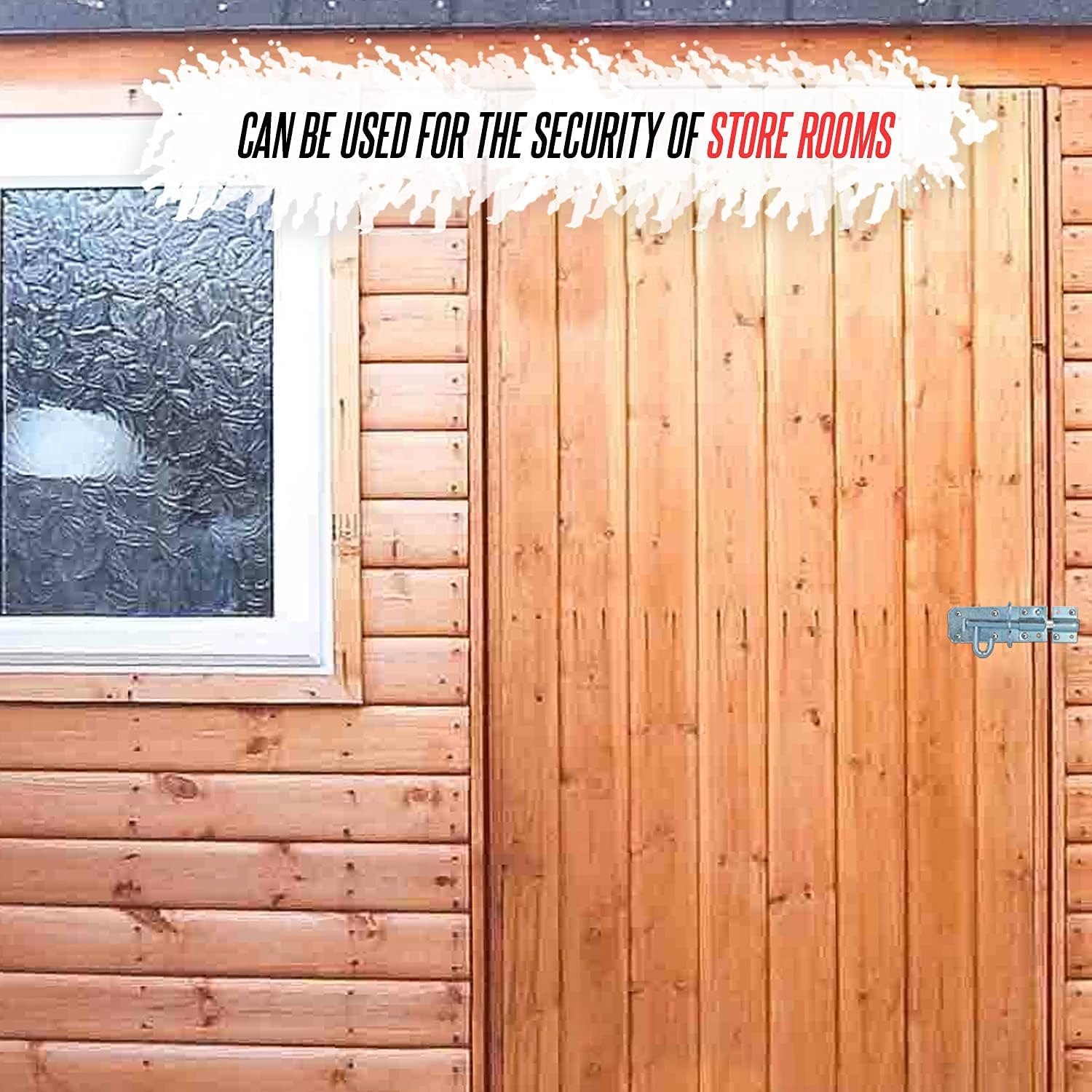 Brenton Bolt Sliding Door Lock for Bedroom Patio Door Security - 6”(152mm) Heavy Duty Zinc Plate Galvanised Gate Latch Garden Shed Gate Bolts for Wooden Gates (Silver) 6 71kt2nYaEpL. AC SL1500