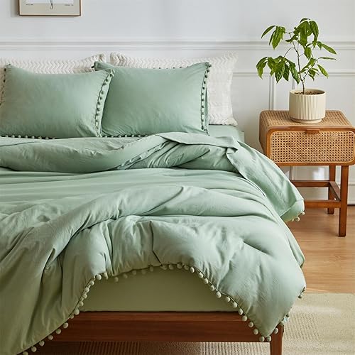 IHOUSTRIY Juego de edredón para niños, tamaño individual, cama en una bolsa, tamaño individual, 5 piezas para adolescentes, juegos de ropa de cama