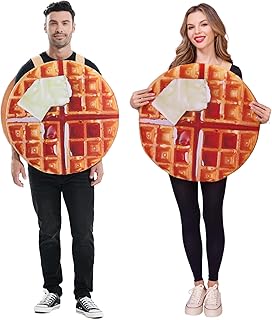 Seasons Waffle Costume Food Costume Halloween Costume for Adult One Size