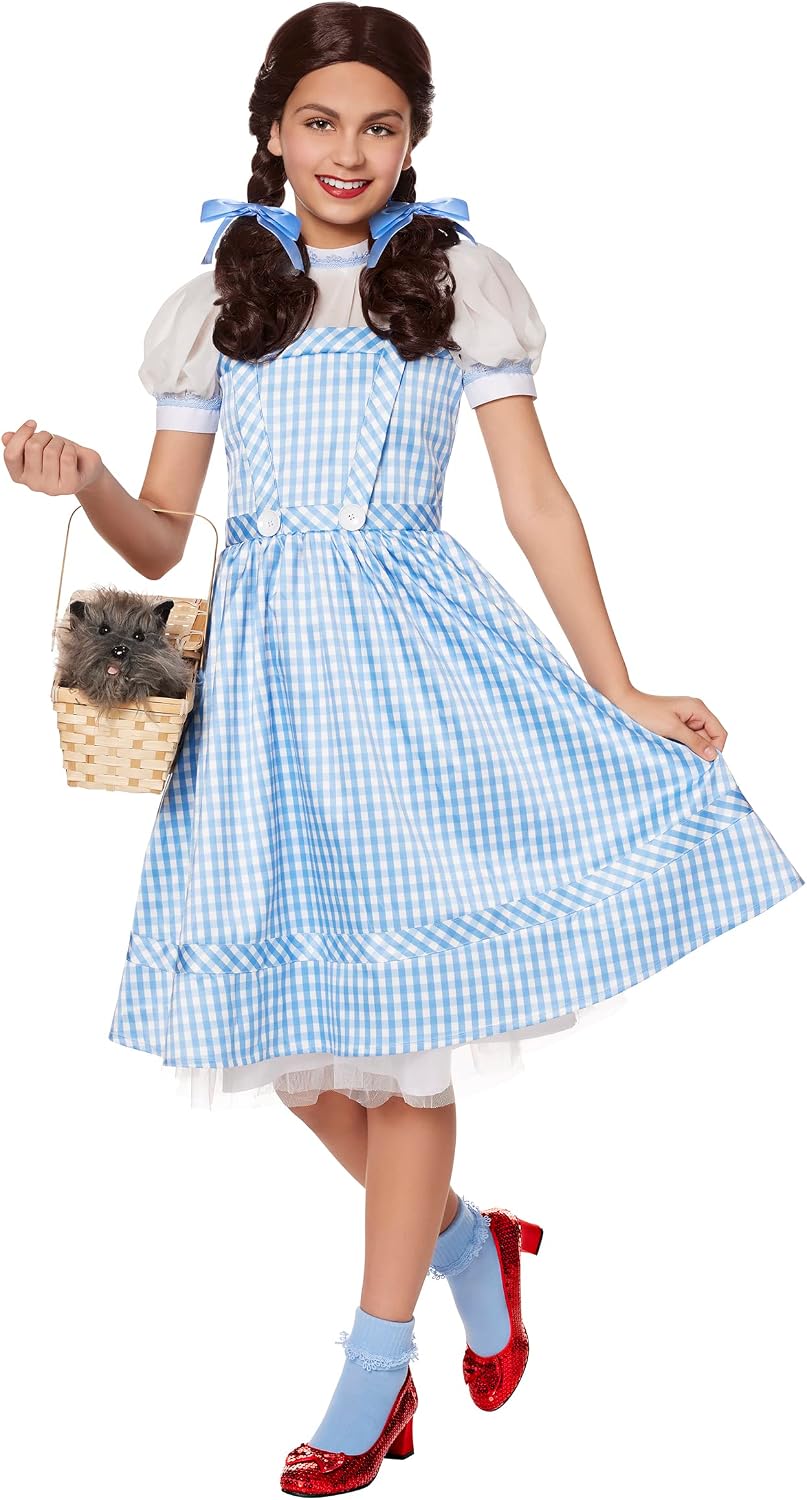 Spirit Halloween The Wizard of Oz Kids Dorothy Dress Costume | Officially Licensed | Cosplay Costumes | Group Costumes