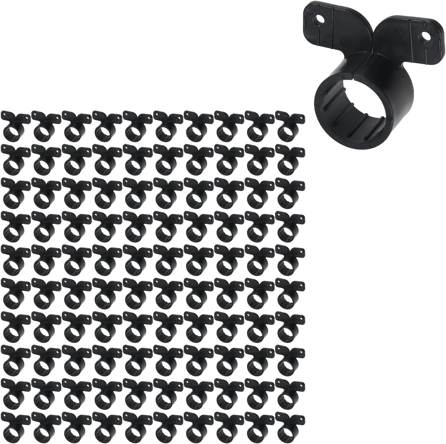 100 Pcs 1/2in PPR/PVC/PEX Suspension Pipe Clamps, Gas Pipe Fixing Clips, Hose Wire Clamp Fixator, Tubing Supports for Pex, Copper, CPVC Pipes, Butterfly Style