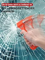 LIHAO Autós Biztonsági Kalapács Készlet 4 db - Vészhelyzeti Ablaktörő és Biztonsági Öv Vágó Eszköz Autómentéshez 5