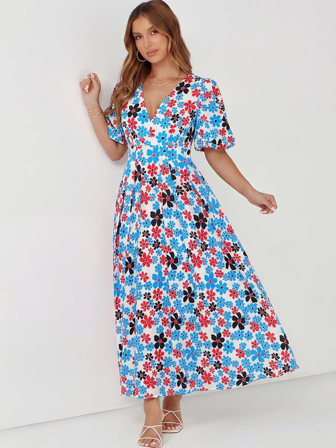 Sissyaki Women's Floral Maxi Dress 2026 Summer Spring Wedding Guest Dress - Image 2