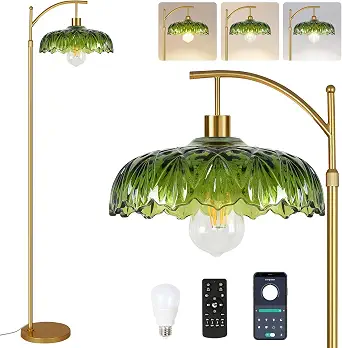 Gold Floor Lamp Vintage Retro Arc Floor Lamps