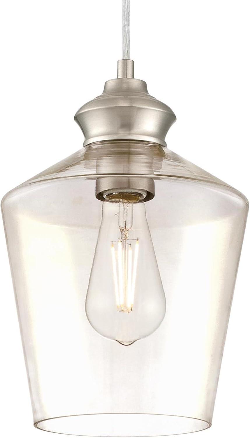 Flash Deals - 60% OFF Westinghouse Lighting 6205300 One-Light Adjustable Vintage Mini Pendant with Amber Glass, Copper Up To 60% OFF Westinghouse Lighting 6205300 One-Light Adjustable Vintage Mini Pendant with Amber Glass, Copper
