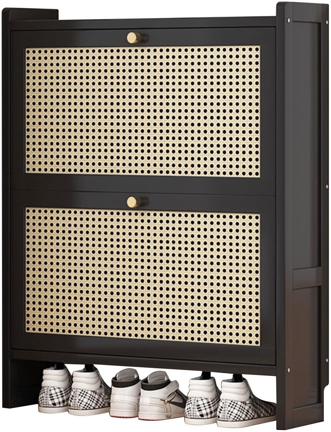 Armoire de rangement compacte gain de place pour chaussures et petits espaces