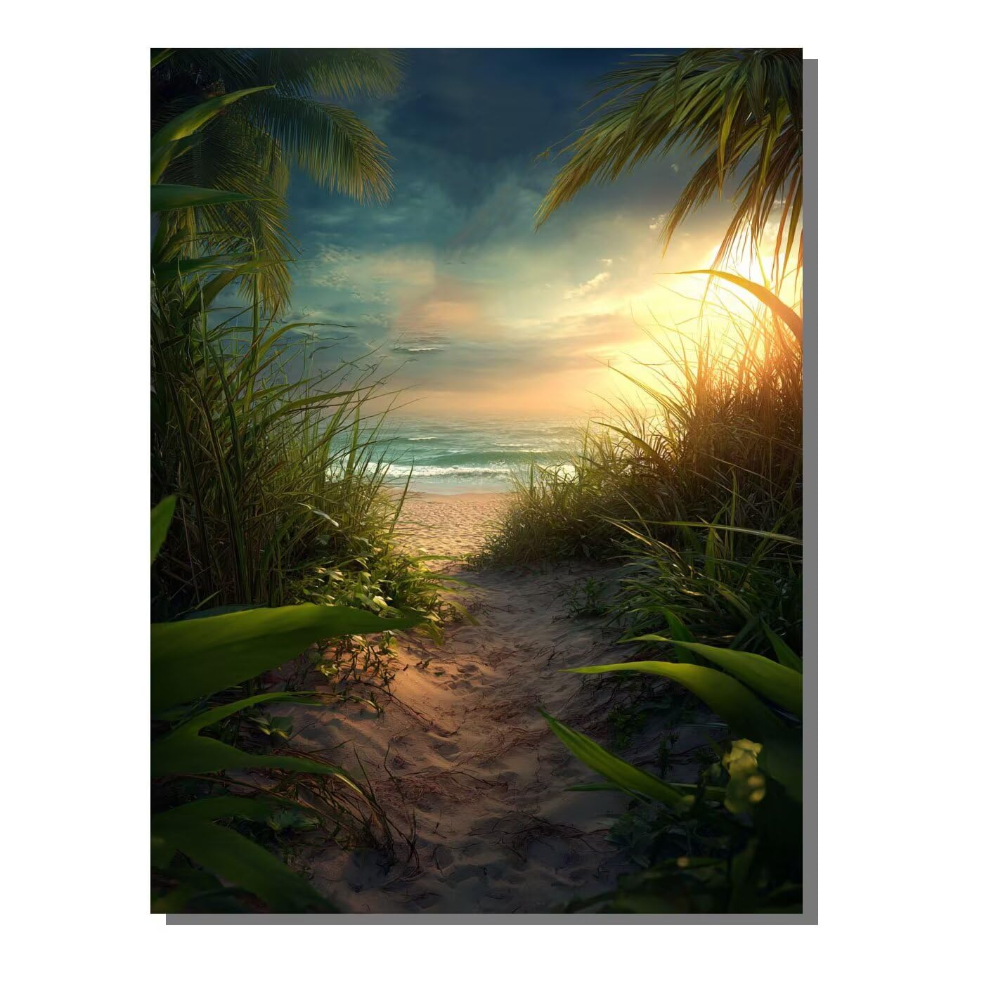 Krajobraz plaża duży diamentowy obraz artystyczny 81 x 100 cm, DIY kwadratowy obraz diamentowy pełne wiercenie kryształ sztuka rzemiosło haft krzyżykowy mozaika zestaw na Boże Narodzenie dom ściana