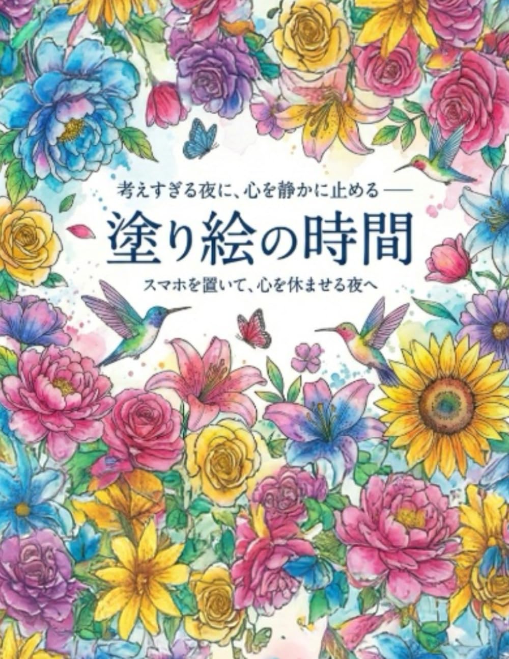 考えすぎる夜に、心を静かに止める —— 塗り絵の時間: スマホを置いて、心を休ませる夜へ (塗り絵の時間シリーズ)