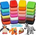 ESSENSON Magic Clay - Air Dry Clay 24 Colors, Modeling Clay for Kids with Tools, Toys Gifts for Age 3 4 5 6 7 8+ Years Old Boys Girls Kids