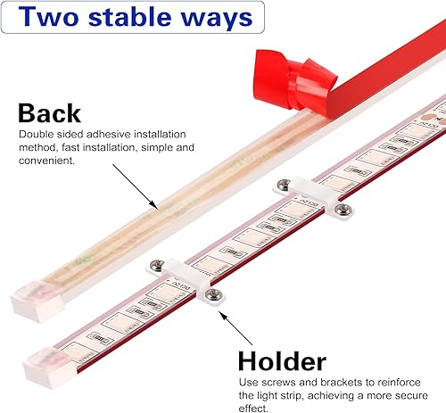 Miniatura 4 de Tira de luces LED marinas, 12 V, 6.56 pies, IP68, impermeable, luces LED subacuáticas, luz interior de barco, luces de cubierta de barco, luces de