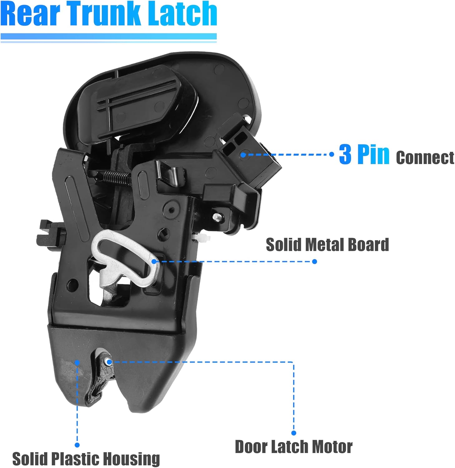 X AUTOHAUX Trunk Latch Lock Actuator 74851-SDA-A22 for Honda Accord 2003-2006 Engine Tailgate Door Latch Lock Actuator Motor