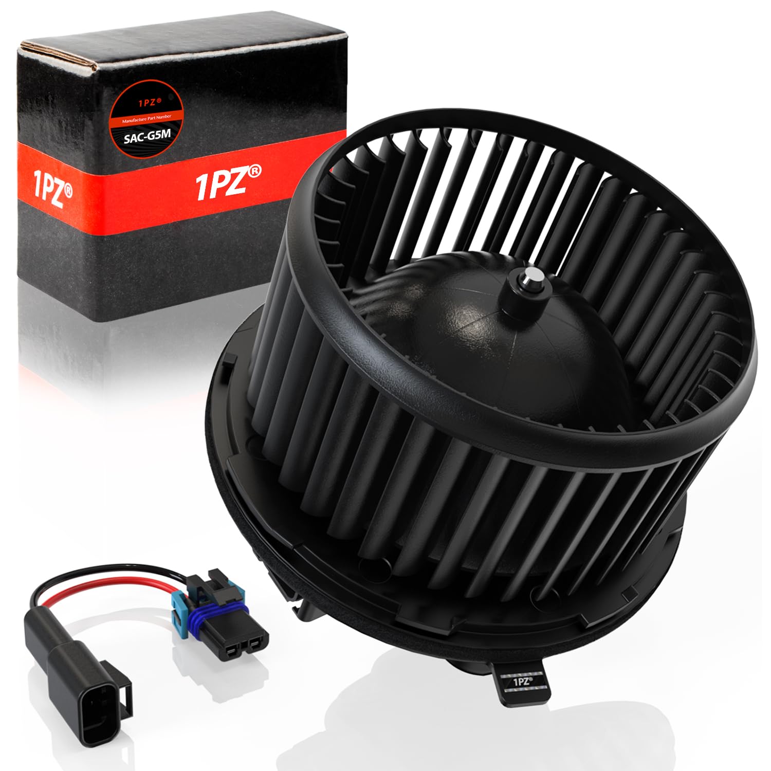 1PZ SAC-G5M Blower Motor 22741027 Front Replacement for 2007 2008 2009 2010 2011 2012 2013 2014 Chevy Silverado Suburban Avalanche Tahoe GMC Sierra