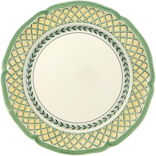 Villeroy & Boch French Garden - Plato llano naranja, 10.25 pulgadas, blancomulticolor