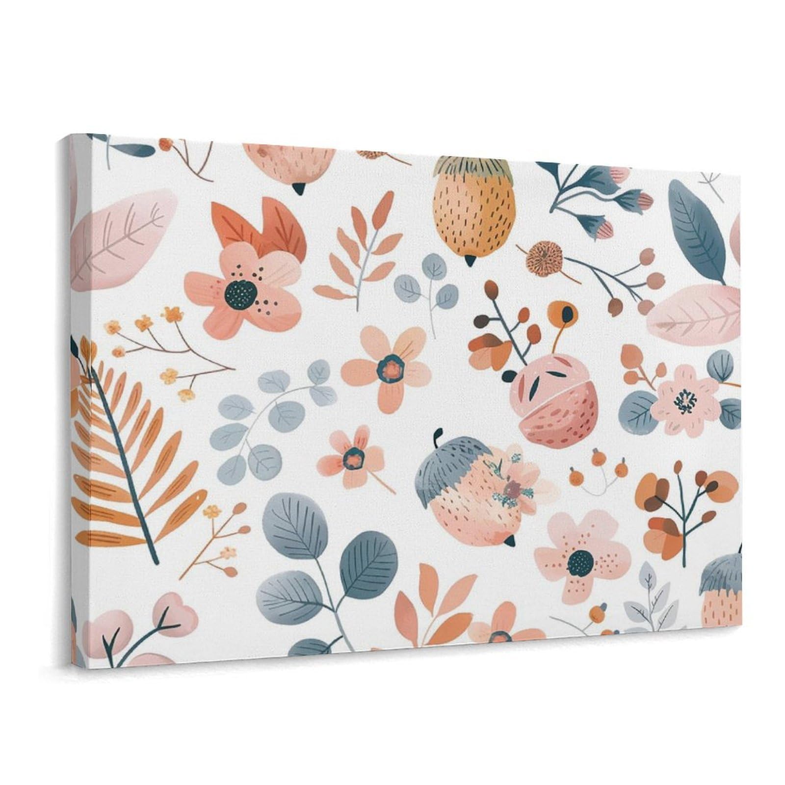 Canvas Wall Art for Living Room Prints Aesthetic Poster Canvas Paintings Prints Acorns And Leaves Pictures ArtWork Office Wall Decor Modern Abstract Wall Art for Bedroom Home Decor 30x40 Cm