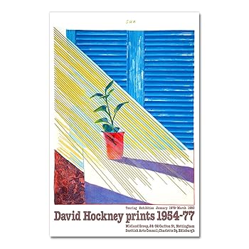 アートポスター デヴィッド・ホックニー エキシビジョンポスター デイヴィッド・ホックニーによる「A Gap in the Hedgerow」の