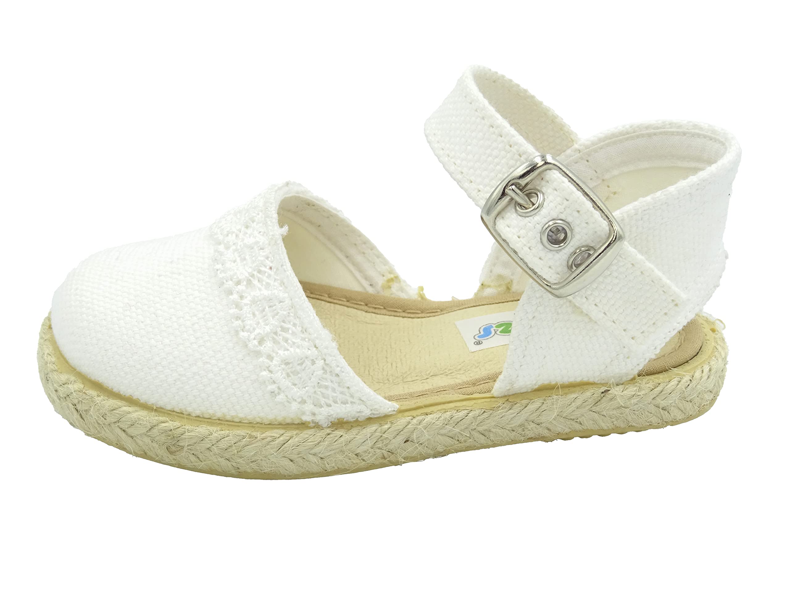 Esparteña de Niña con Puntilla y Suela de Goma Bebé 263/122