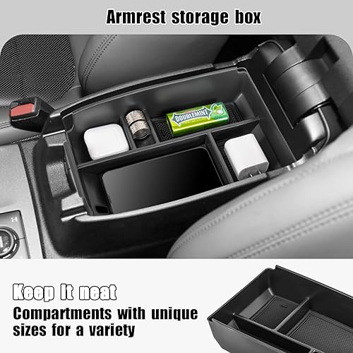 Miniatura 5 de Neepiar Bandeja organizadora de consola central compatible con Ford Escape 2020-2024 y Bronco Sport 2021-2024, caja de almacenamiento de