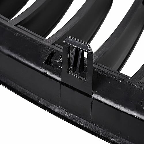 Miniatura 4 de 1 par de rejillas de riñón de parachoques delantero LH RH negro brillante compatible con 2004-2010 E63 E64 650i 650Ci 645Ci 2 puertas